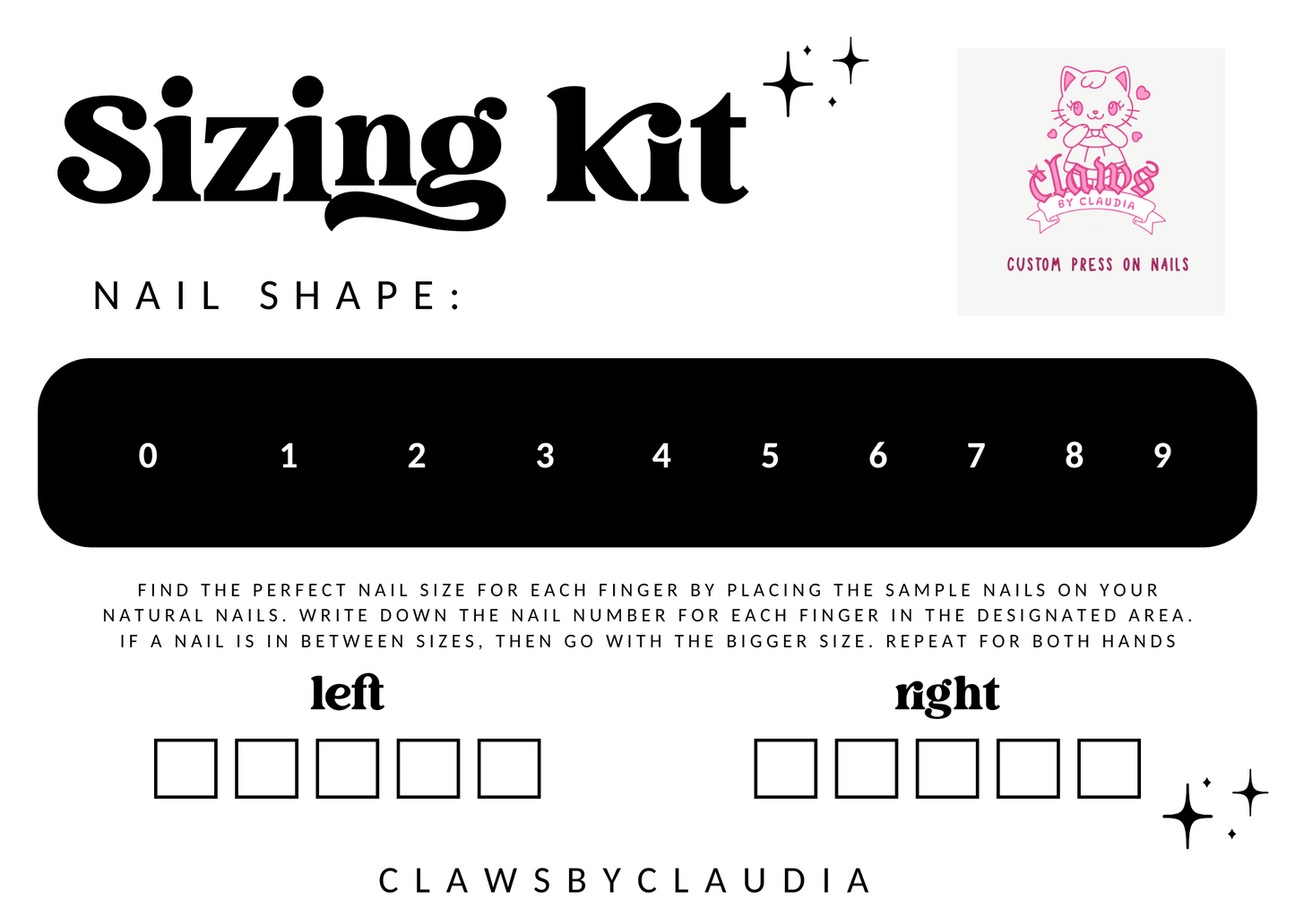 !!Sizing Kits!!